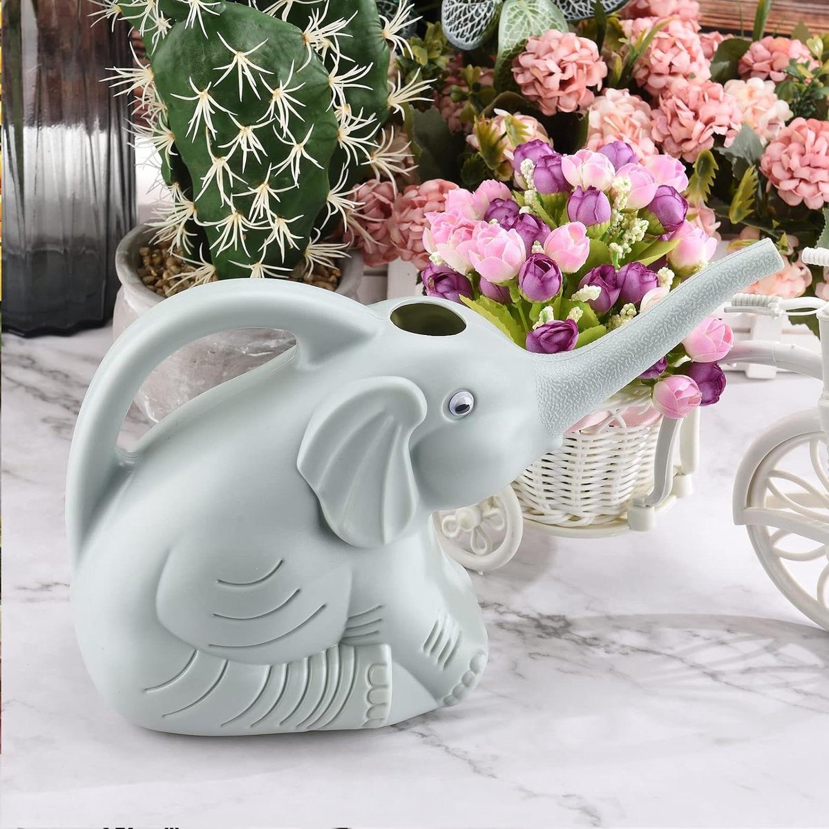 Olifant Gieter - Waterkoker Planten - Planten Water Geven - Lange Dunne Tuit - 2 Liter - Blauw