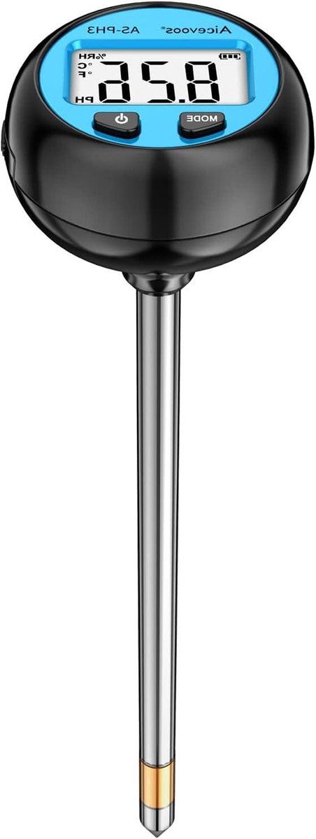 Bodem PH Tester - Vochtmeter Planten - Planten Verzorgen - 3-in-1 Meting - 12 x 3 x 3 cm - Zwart