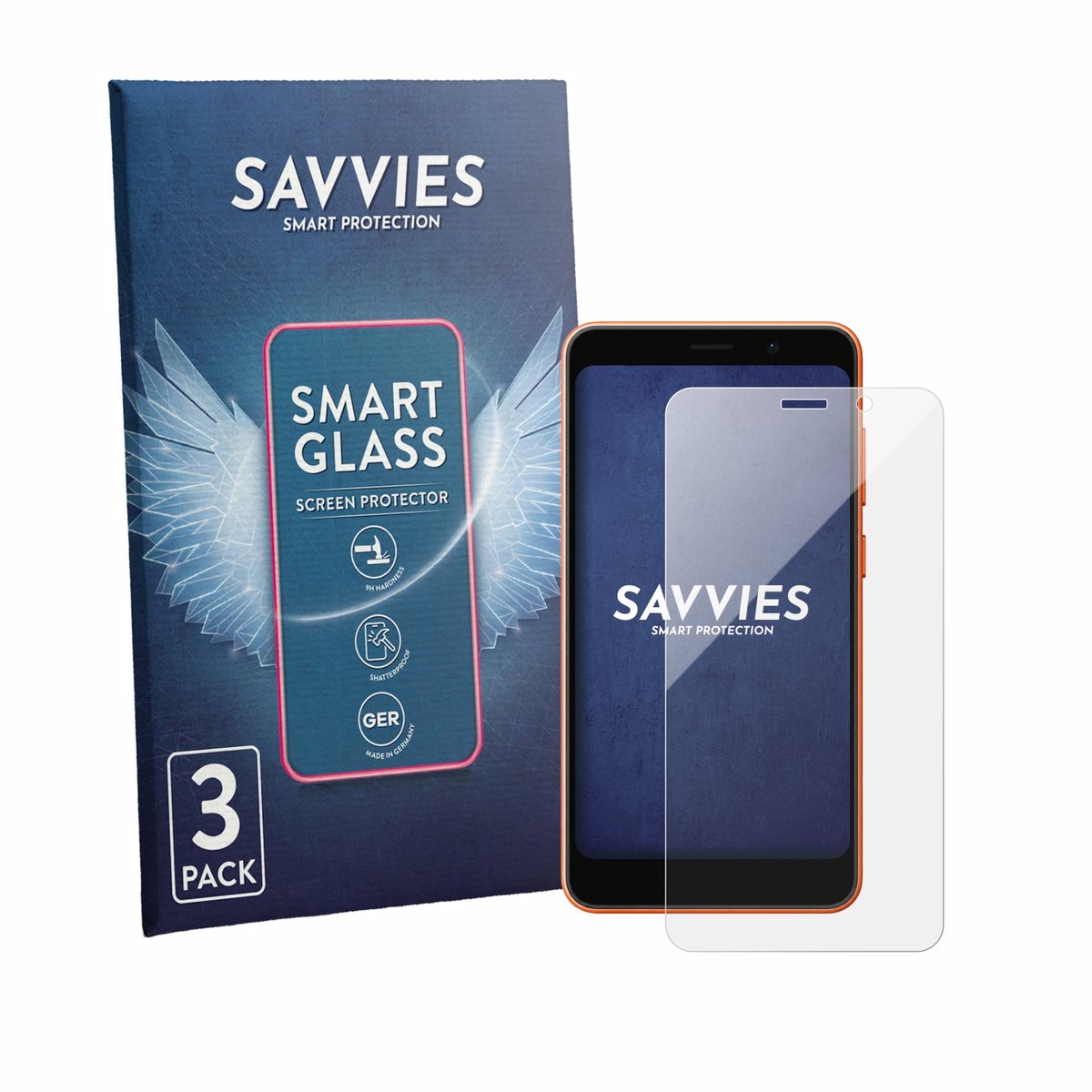 3 Stuks Savvies Screenprotector - geschikt voor Ulefone Note 22 - beschermfolie glas transparant