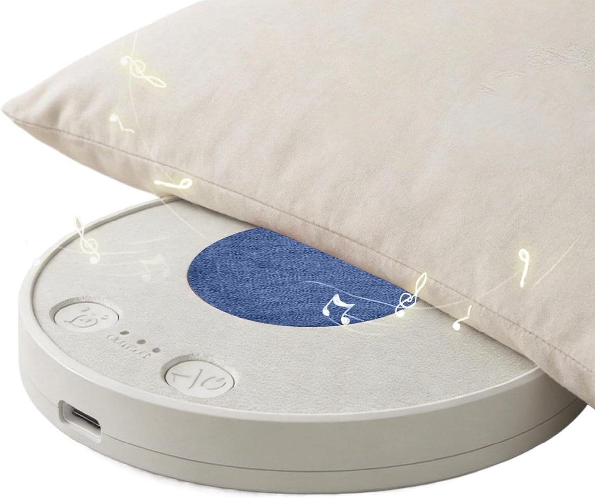 Slaapkussen Luidspreker - Mini Privé Speaker - Rustgevend Luisteren - Ergonomische Onderkussen Structuur - 2 x 10 x 2 cm