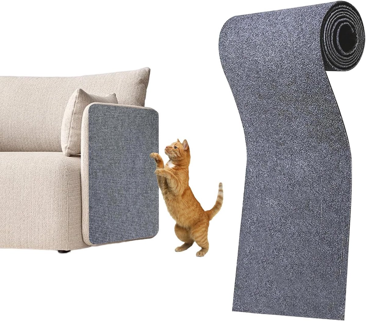 Antikrabvellen - Kattenkrabmat - Kleur A - 200 x 40 cm - Zelfklevende Polyester Krabbescherming voor Meubels