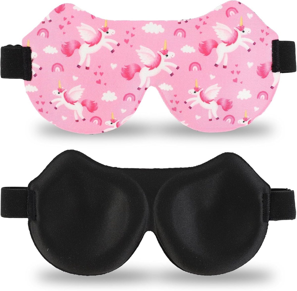 Comfortabel 3D Slaapmasker met Verstelbare Band | Opaak en leuk cartoonpatroon voor reizen, kamperen en autoritten