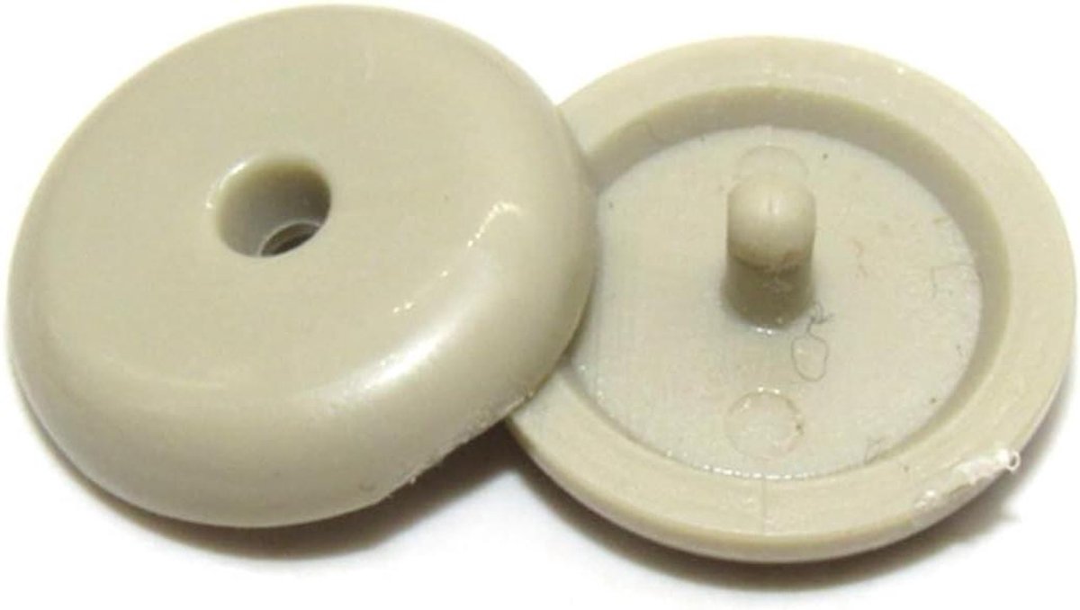 Gordel Stopper Gesp - Veiligheidsknop - Auto Interieur - Universele Pasvorm - 10 Stuks - Beige