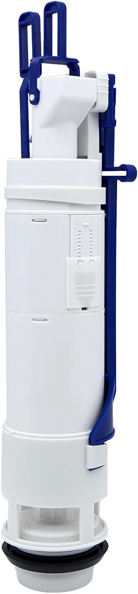 WC-spoelventiel - Spoelgarnituur - Toilet Reparatie - Dubbele Spoelhoeveelheid - 35 cm - Wit