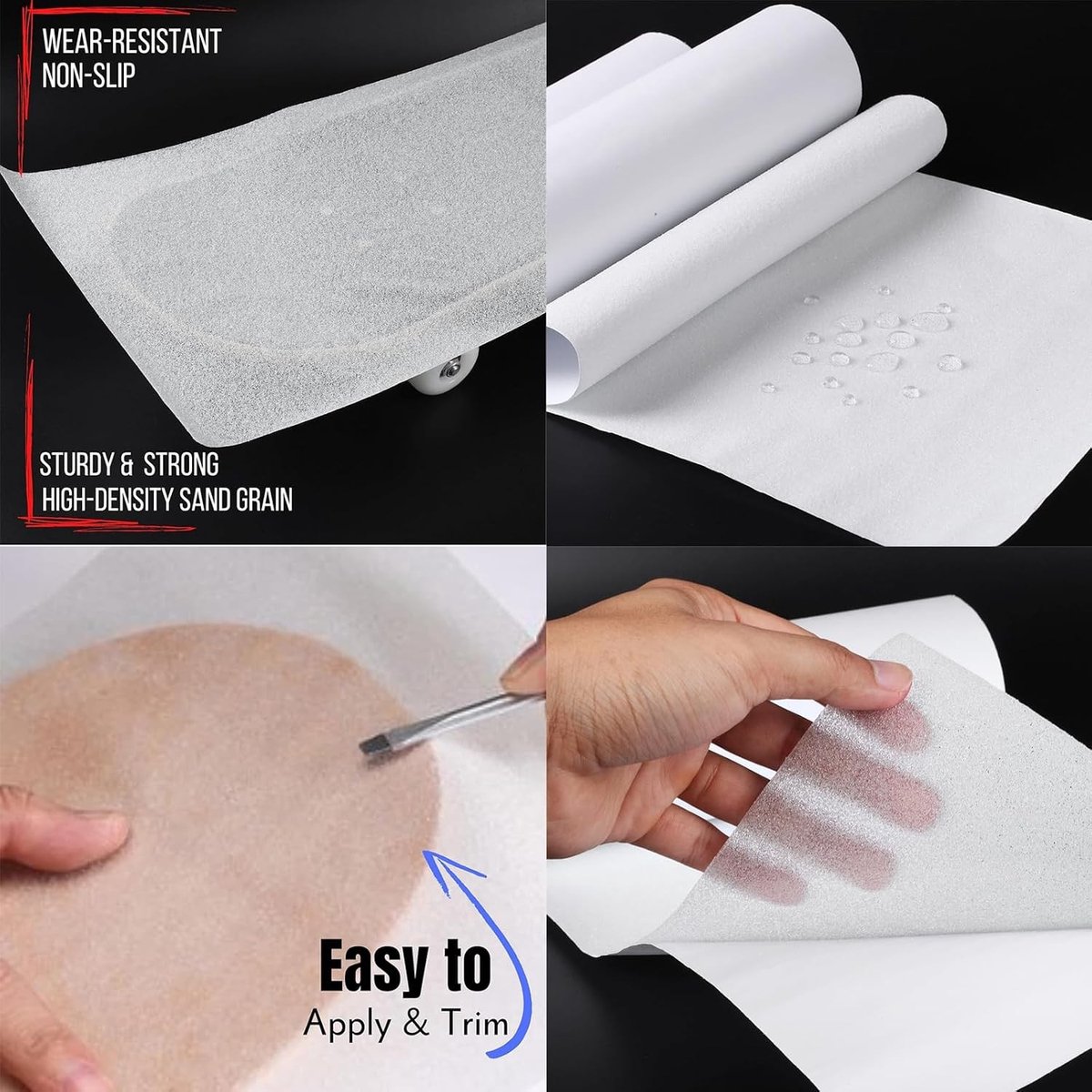 Anti-slip en Waterdichte Grip Tape voor Skateboards en Longboards - 33x9 Inch Transparant en Duurzaam