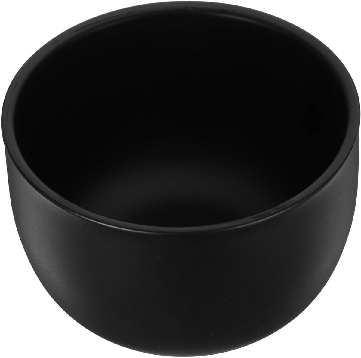 Scheerzeep Kom - Schuim Bakje - Rijk Schuim Maken - Duurzaam Roestvrij Staal - 8.1cm Diameter - Zwart