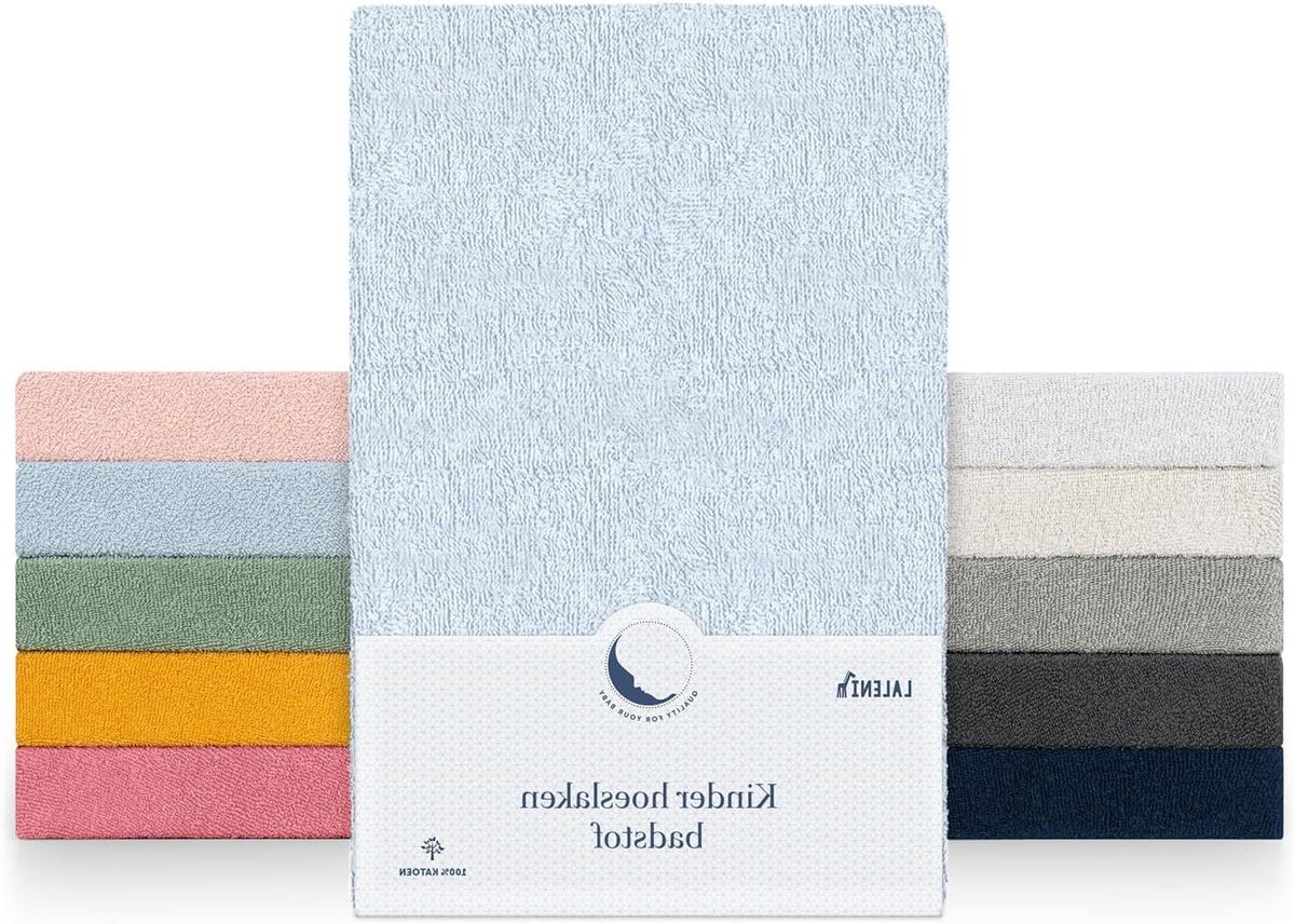 Hoeslaken Baby - Wieg Ledikant - Comfortabel Slapen - Oeko-Tex Gecertificeerd - 38x77x8 cm - Lichtblauw