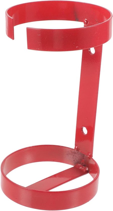 Brandblusserhouder Beugel - Muurbevestiging Houder - Brandblusser Ophangen - Voor 1kg Blusser - 18x10cm - Rood