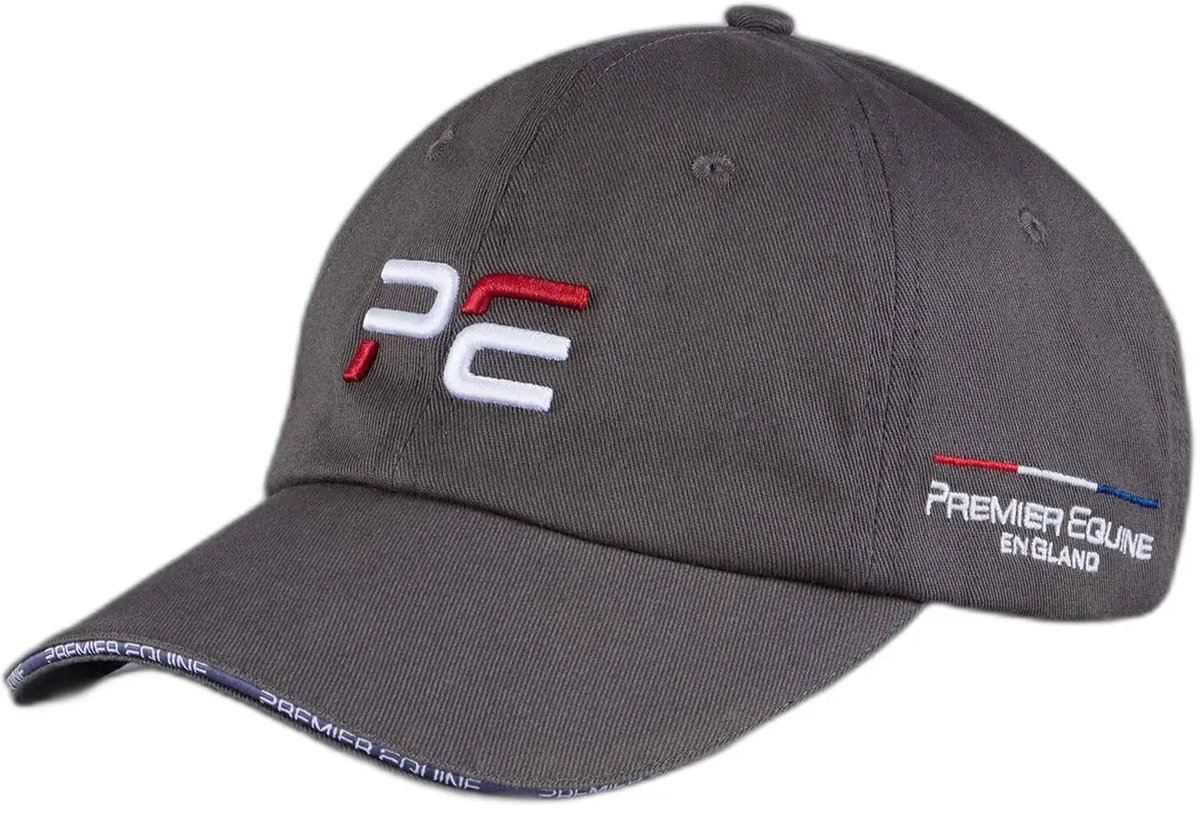 Premier Equine Baseballpet Grijs Man