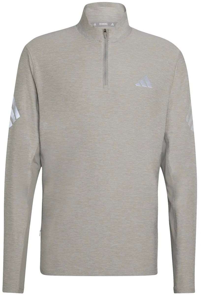 Jersey met lange mouwen en 1/4 rits adidas Iconic Adi365 Grijs