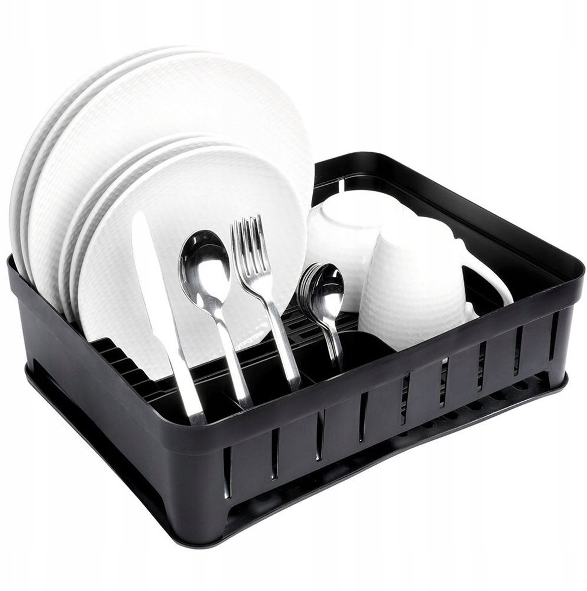 Merkloze Zwarte Afdruiprek voor Keuken, 39.5cm