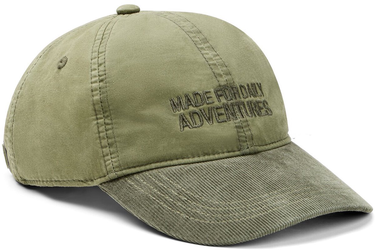 camel active Cap van katoen met verstelbare details - Maat menswear-OS - Bladgroen