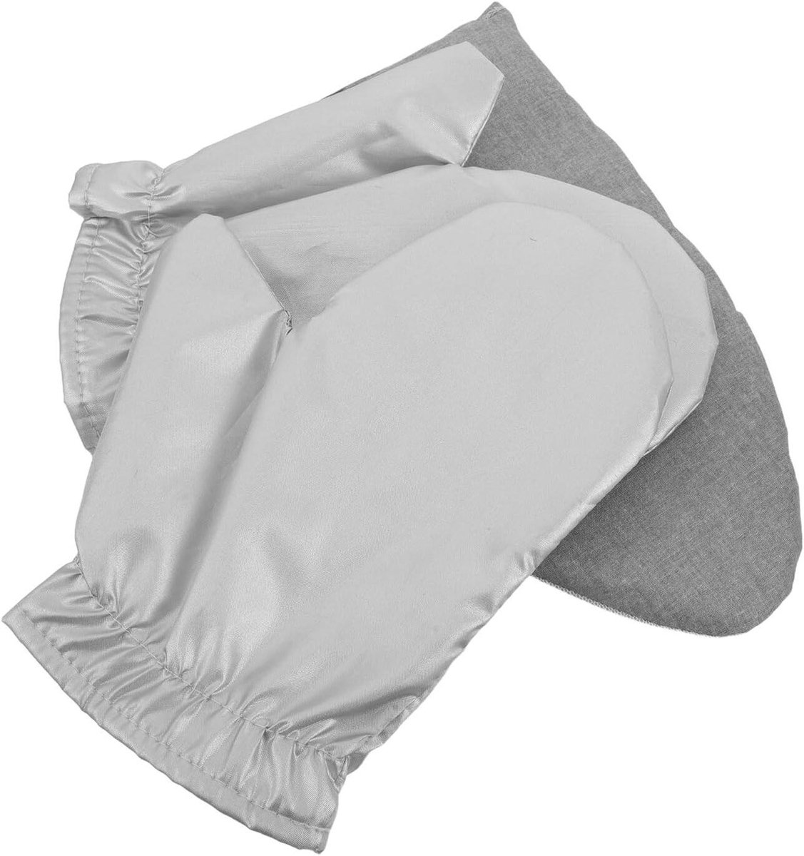 Strijkhandschoenen Set - Stoomhandschoen Hittebestendig - Kleding Stomen Strijken - Waterdicht Anti-stoom - 23 x 16 x 2 cm - Grijs