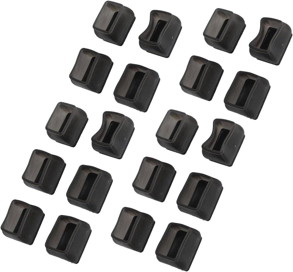 Stoelpoothoes - Stoelpootbeschermer - Meubels Beschermen - Krasbestendig - 20 stuks - Zwart