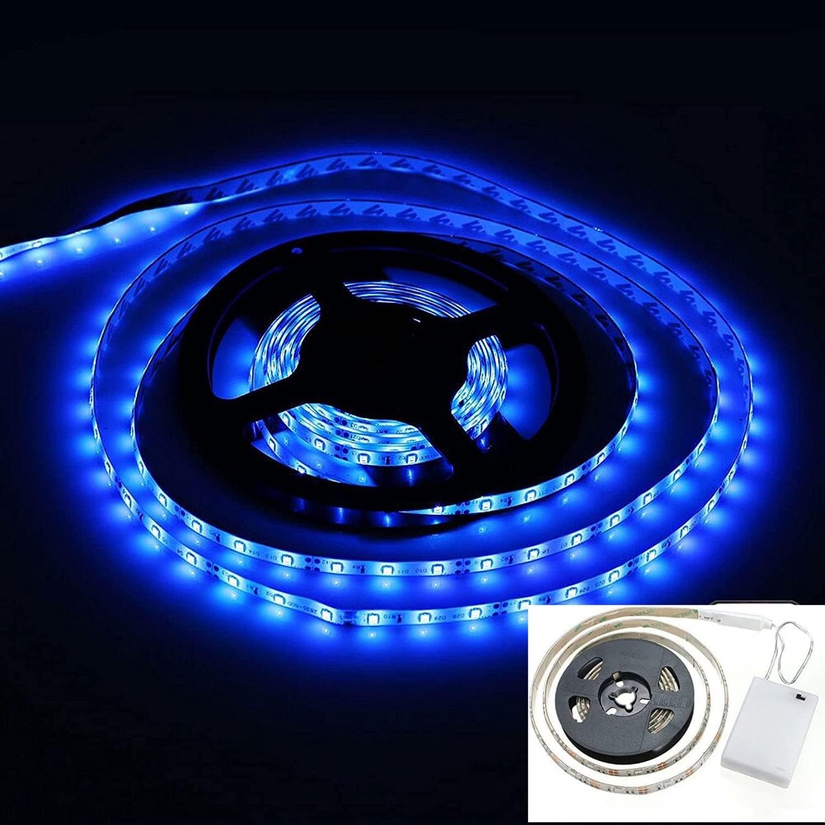 Dimbare LED Strip Lamp voor Binnengebruik met Blauw Licht, 100CM Waterdicht SMD5050 Verlichting