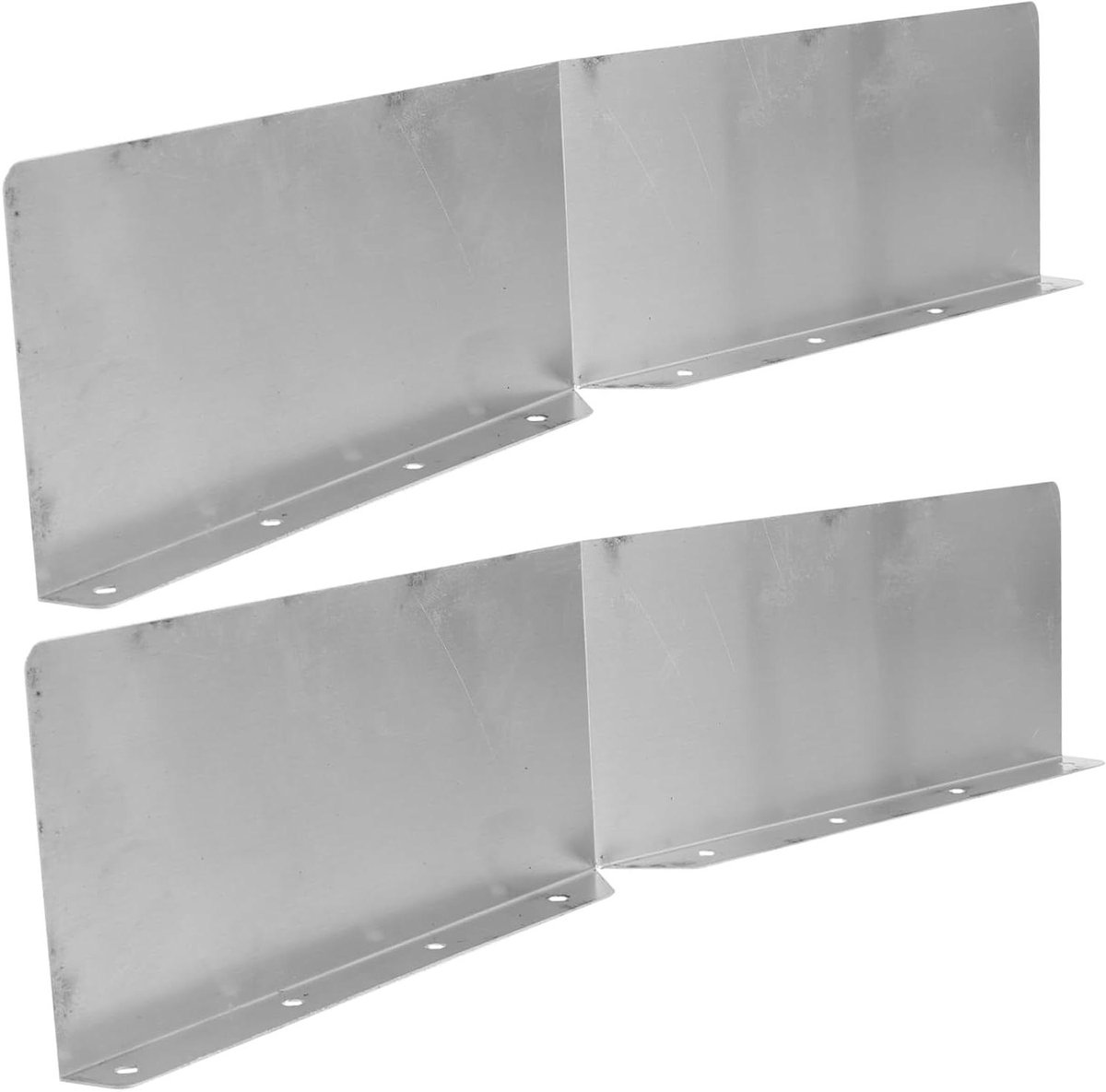 Regenpijpafleider - Dakgootbeschermer Regenwaterafleider - Dakgoot Beschermen - IJzeren Materiaal - 40x9CM - Zilver