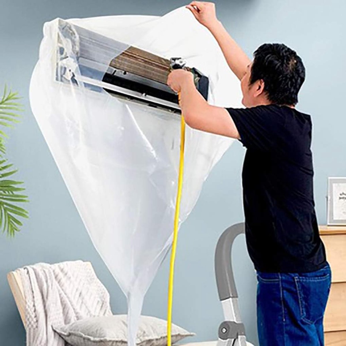 Mini airco - Reinigingszak - Large (2-3HP) - Waterdichte PVC Beschermhoes - Voor Split Airconditioners