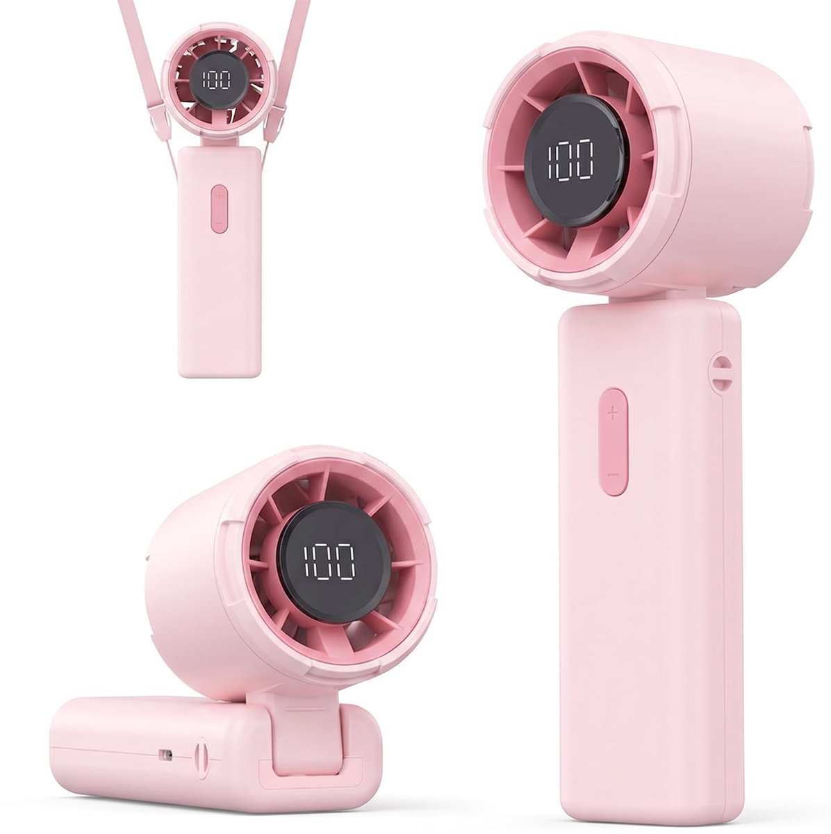 Omgoods - Mini Turbo Ventilator met 100 Modi en LED-scherm