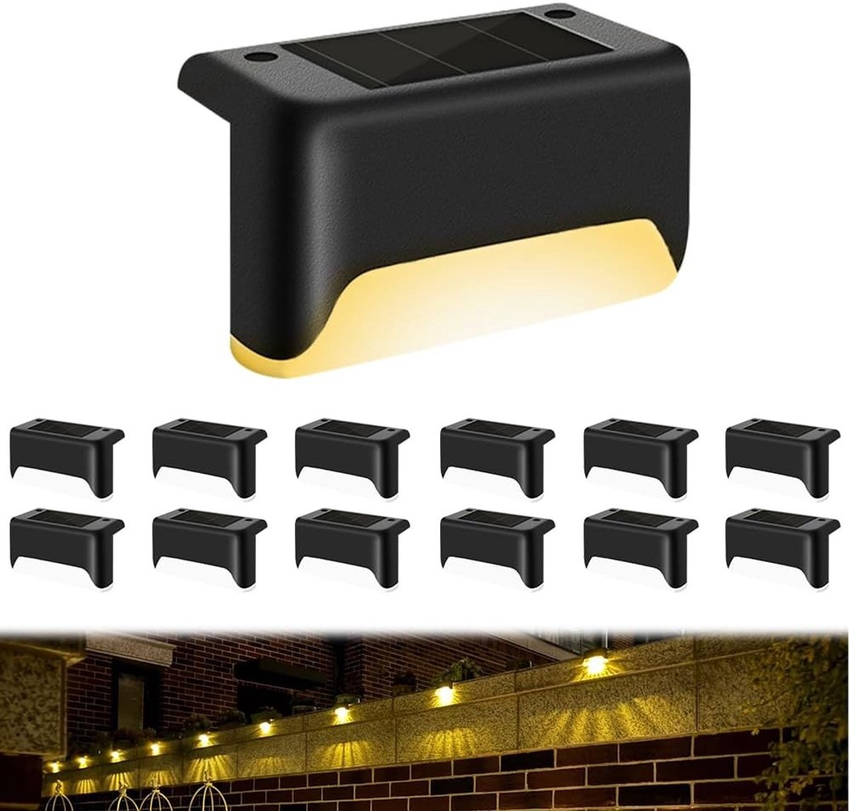 Buitenlampjes - Warm wit - 12 stuks - Waterdichte LED Zonneverlichting - Voor Buitengebruik