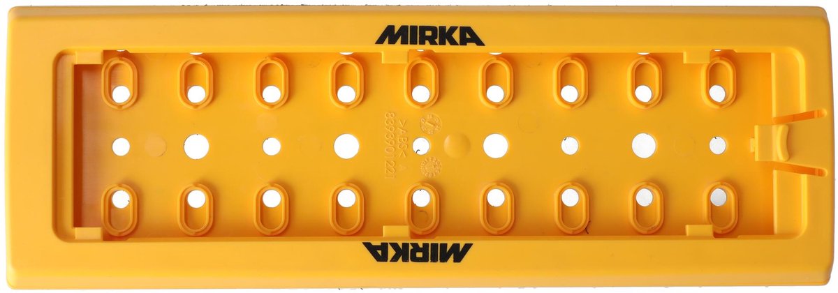 Mirka schuurpad 80x230 mm klittenband / voor DecoSander stangschuurmachine / voor gladde wand- en plafondafwerking, gipsplaten en detailwerk