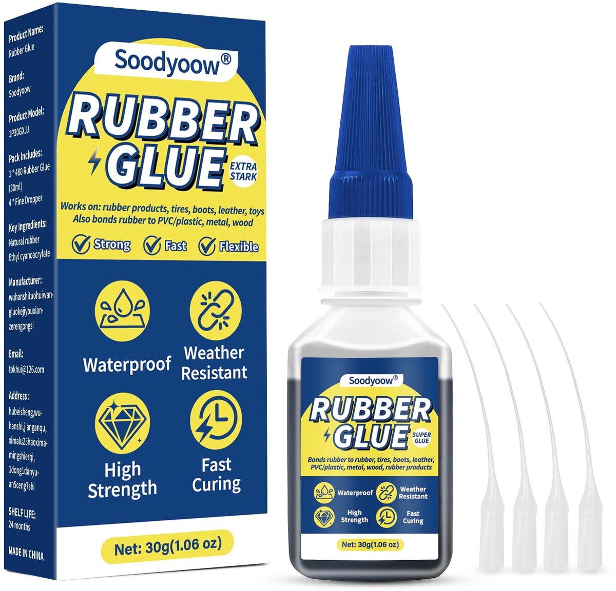Omgoods - 30g Sterke Rubberlijm Waterbestendig