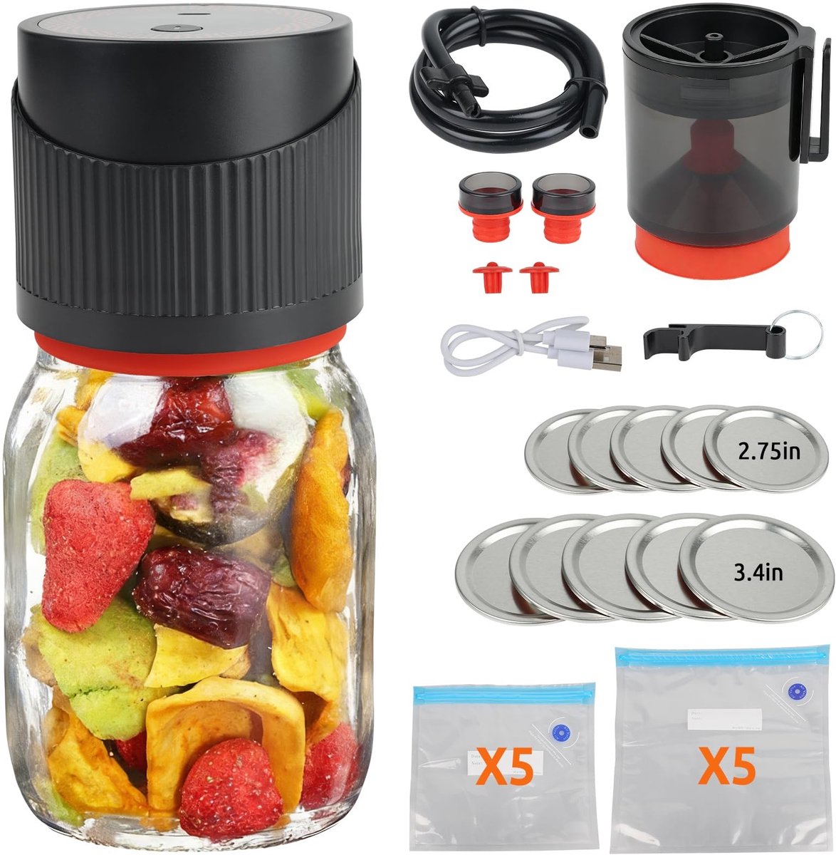Omgoods - Elektrische Vacuüm Sealer voor Inmaakpotten