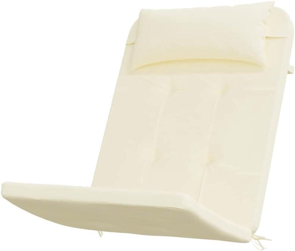 Adirondack Stoelkussens - Tuinkussen Set - Buiten Zitten - Waterafstotend Oxford - 126 x 58 cm - Crèmekleurig