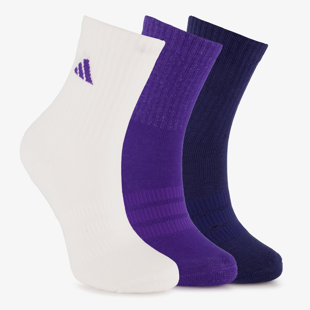 3 paar Adidas kinder sokken Paars