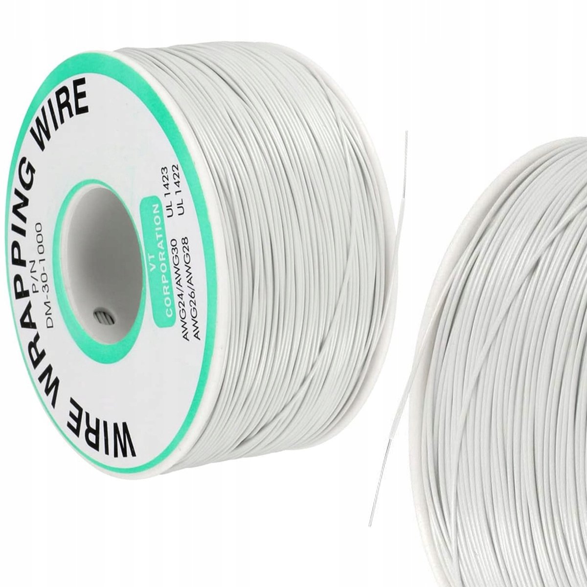 Rosfix Kynar Draad AWG 30 - 0,25 mm Soldeerdraad - Ø 0,60 mm, 200 m, 300 V
