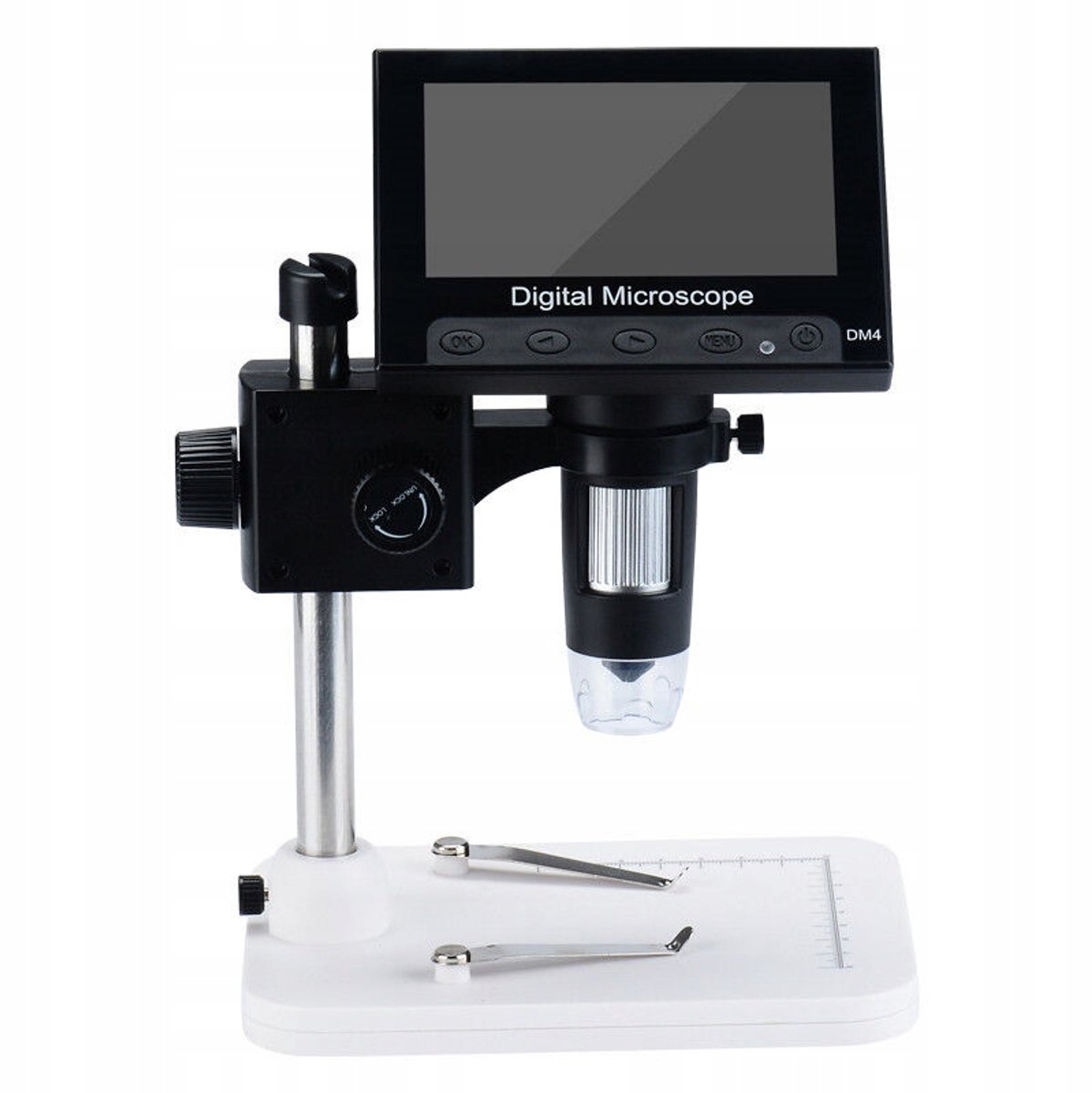 Rosfix Digitale Microscoop DM4-Z01B019 - 4,3" LCD 720P, 50X–1000X Vergroting