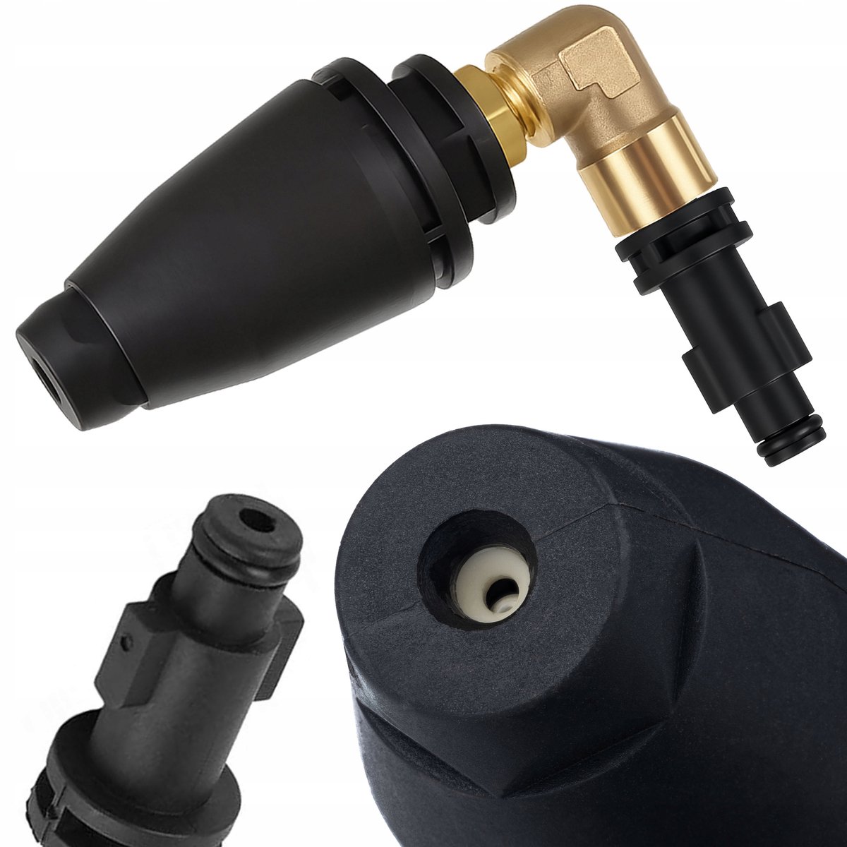 Rosfix Spuitmond Vervanging 90° - Turbo 360° Roterend - 150 bar, 8 L/min, 10 cm - Geschikt voor Bosch