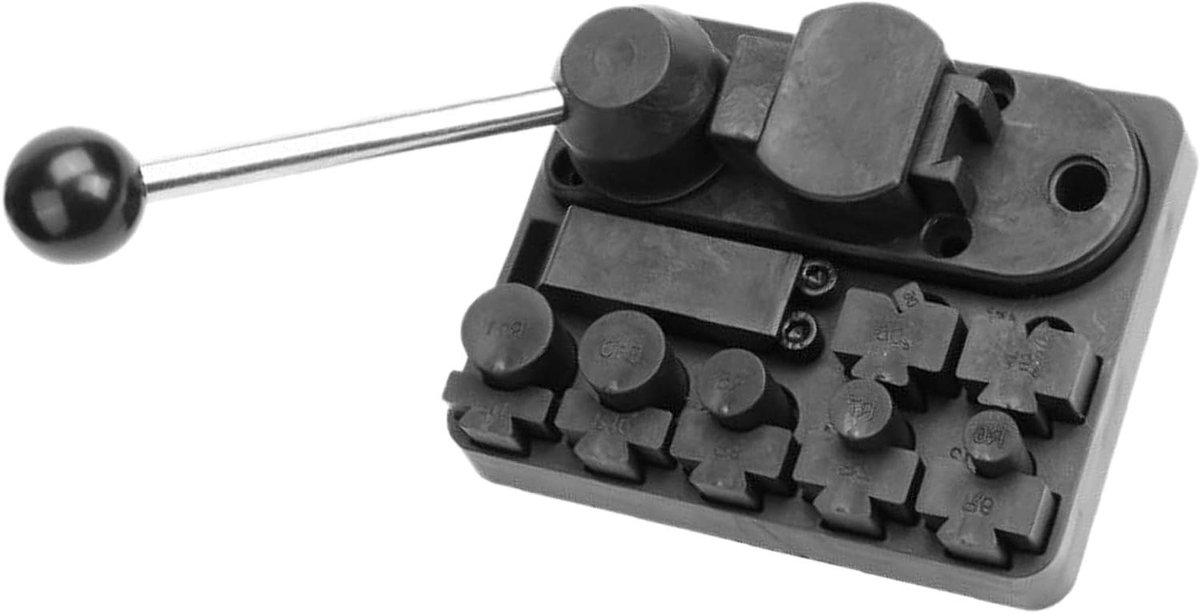 Draadbuiggereedschap - Ringvormmachine buigtang - Sieraden maken - Verstelbare klemopties - 148 x 12 x 2 cm - Grijs