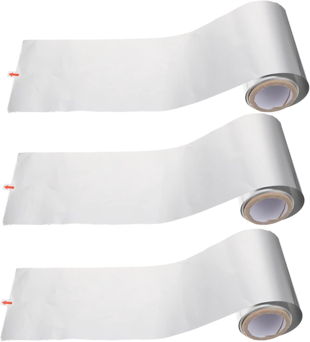 Haarfolie Rollen - Highlightfolie Kappersfolie - Haarkleuring Thuisgebruik - Praktisch Huidvriendelijk - 3 Rollen 50m - Aluminium