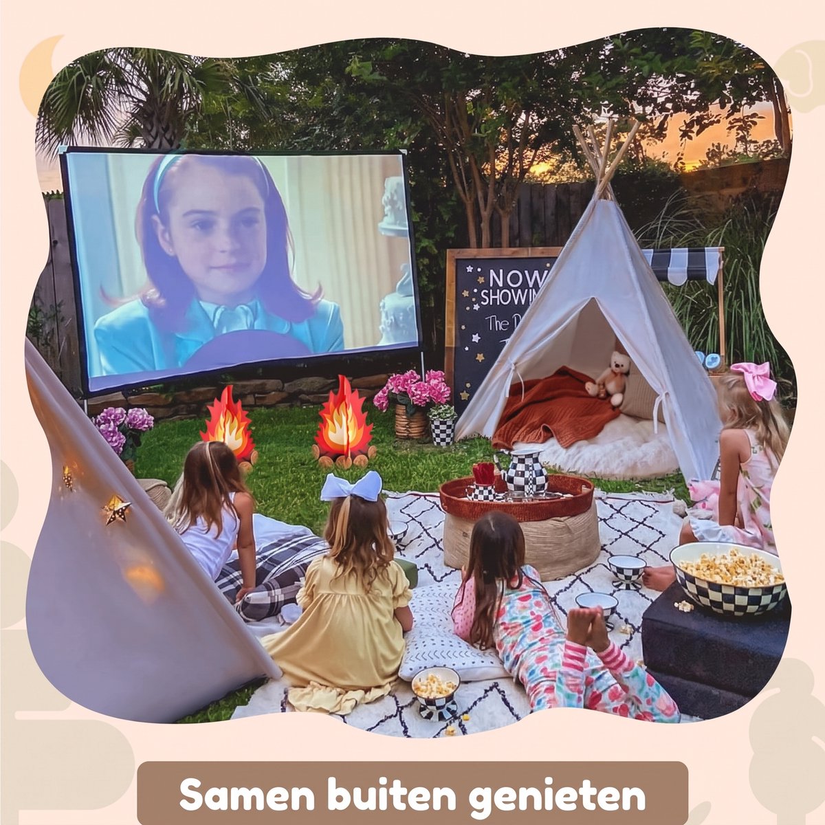 Homeblend Speeltent Kind 120x120x150cm - Speeltent jongens en meisjes - Tipi Tent - Speelhuisje - Kindertent - Tent Kinderen - Peuter Tent — cadeau in Spellen & Speelgoed - foto 4