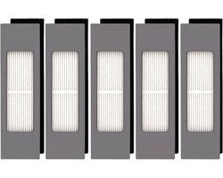 (5 stuks) HEPA-filters voor geschikt voor Ecovacs DEEBOT OZMO 920 950 T8 AIVI Max T9 T5 N5 N7 N8+ N8 Pro Plus DX55 DX93 DJ65 robotstofzuigers, filterset voor robotstofzuigers, 5 filtercartridges.