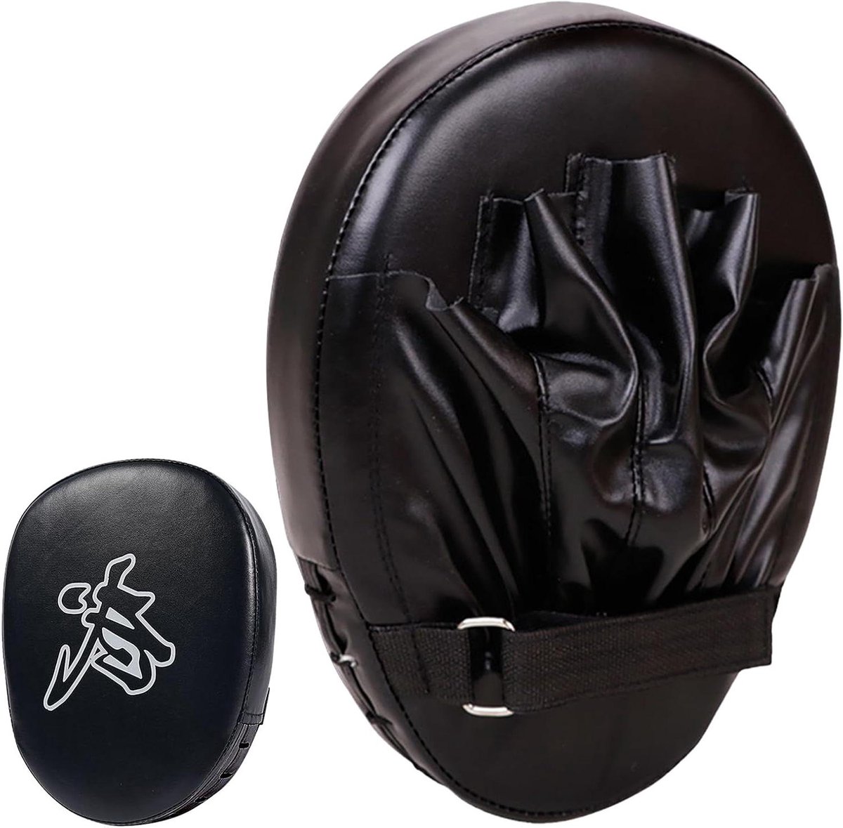 Vechtsport Trapkussens - Kickbokspads Trainingsmat - Techniek Verbeteren - Ergonomische Vormgeving - 24.5 x 19.5 x 5.5 cm - Zwart