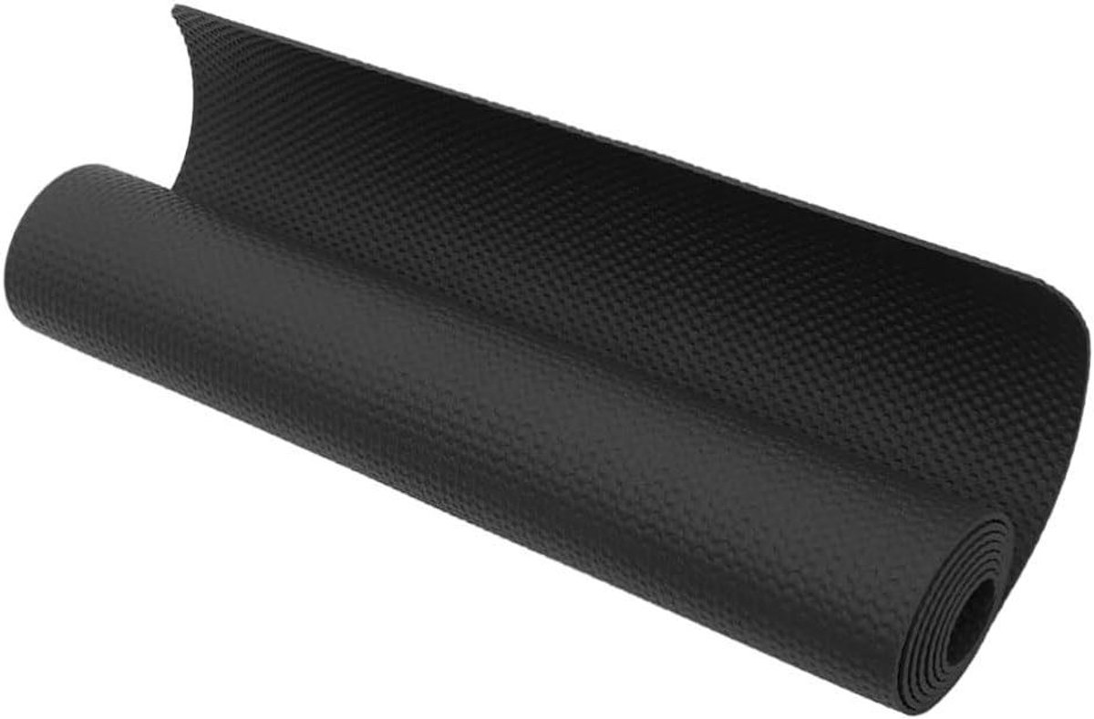 Loopbandmat - Hometrainer mat Geluidsreductiemat - Fitnessapparatuur Beschermen - Antislip Ontwerp - 150x75 cm - Zwart