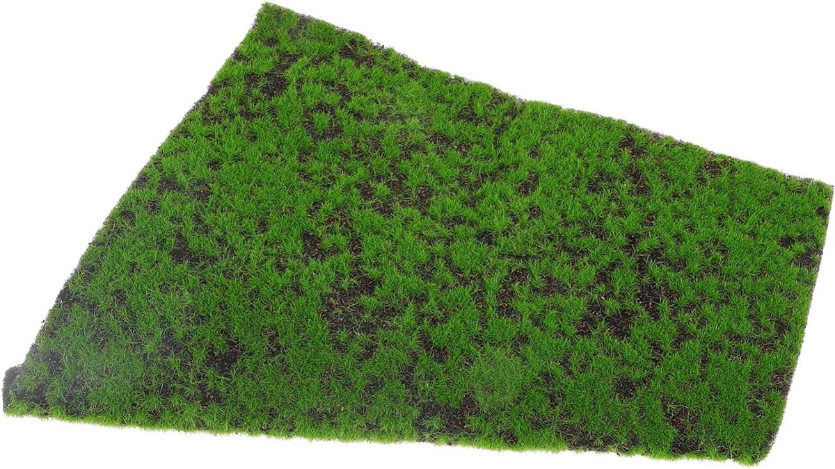 Kunstgrasmat - Nep gras - Decoratief tuinieren - Natuurlijke uitstraling - 30 x 30 cm - Mosgroen