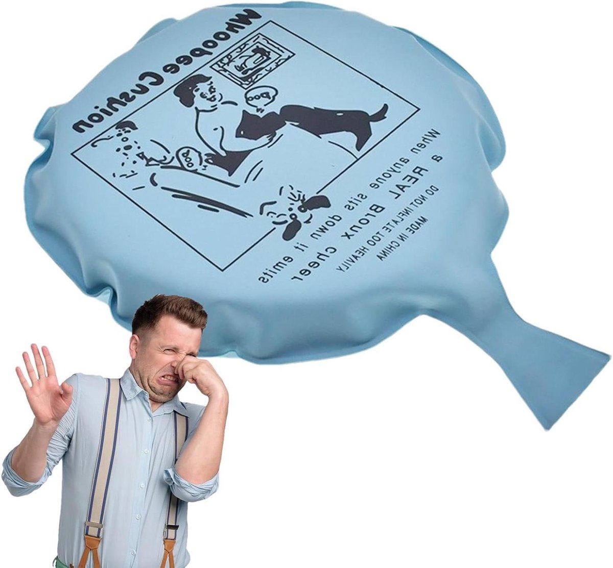 Scheetkussen - Fopkussen Grappig - Grappen Uithalen - Realistisch Geluid - Klein - Willekeurig
