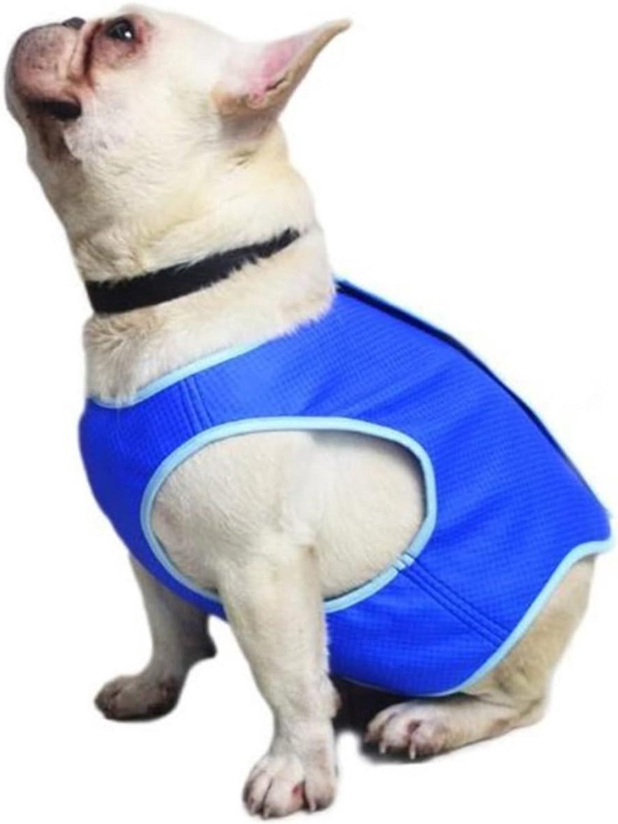 Hond Koelvest - Honden Zomerjas - Hitte Verminderen - Ultra Ademend - XS-L - Blauw