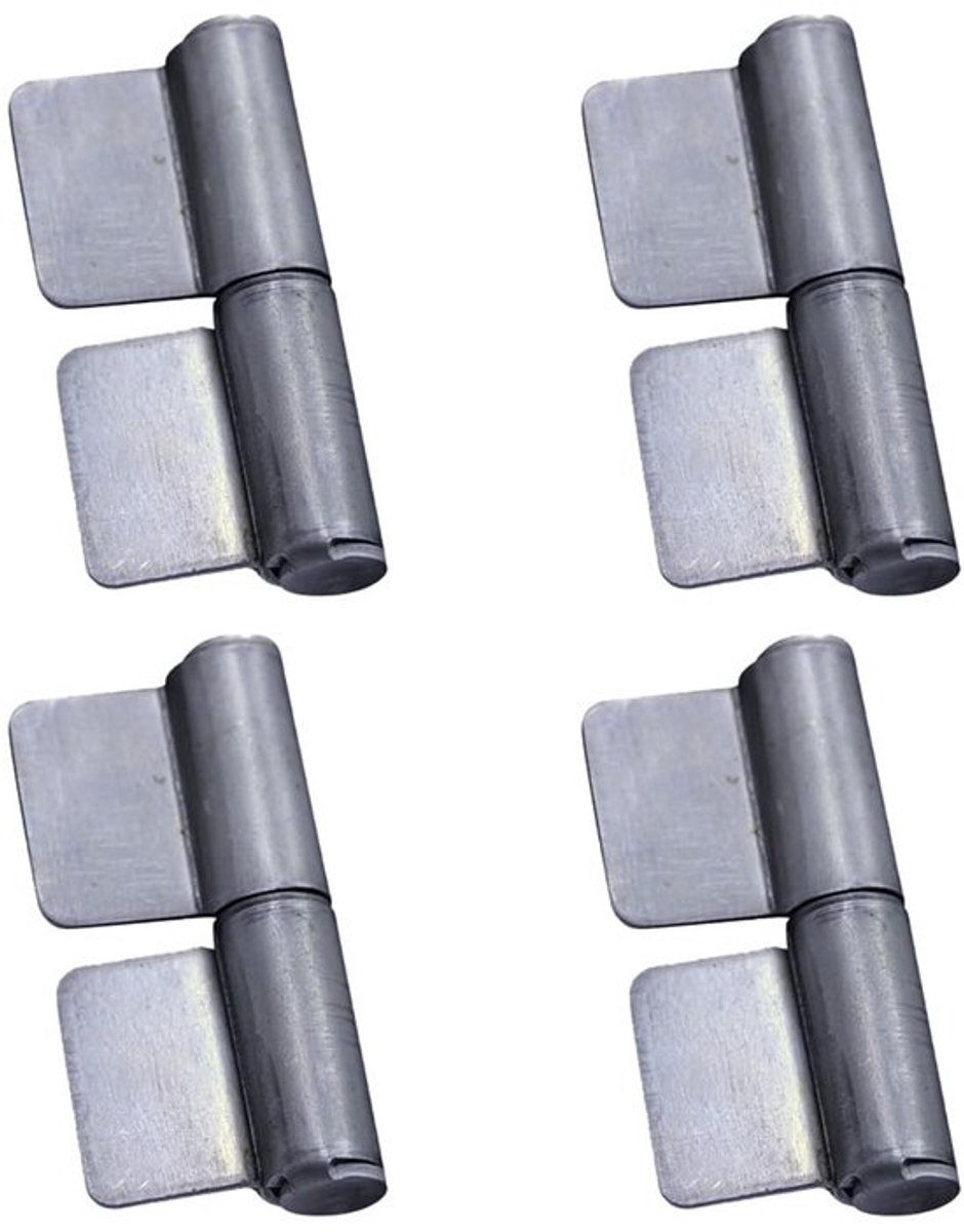 Vlagscharnier 4 Stuks - Zware Deurscharnieren - Afneembare Liftbare Scharnieren - Massief Ijzer - 59 x 80 mm - Schokbestendig - Deurscharnier