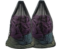 2 Pakken 70×90 cm Extra Grote Wasnetzakken met Trekkoord, Waszak met Trekkoord voor Wasmachine, Stevige Reistas voor Vies Kleding Waszak voor Kleding, Blouses, Ondergoed