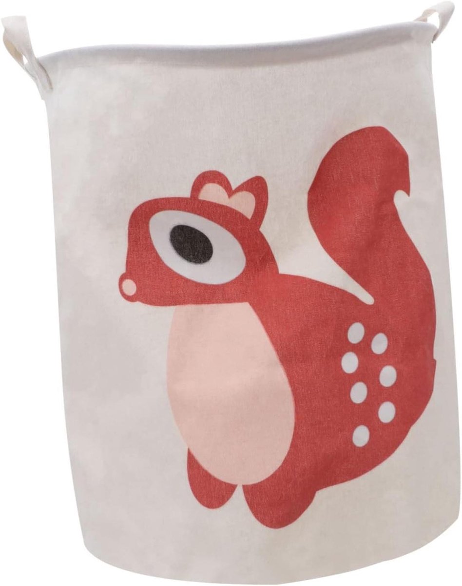 Wasmand - Opbergmand Linnen - Kleding Opbergen - Vouwbaar Ruimtebesparend - 50x40cm - Rood