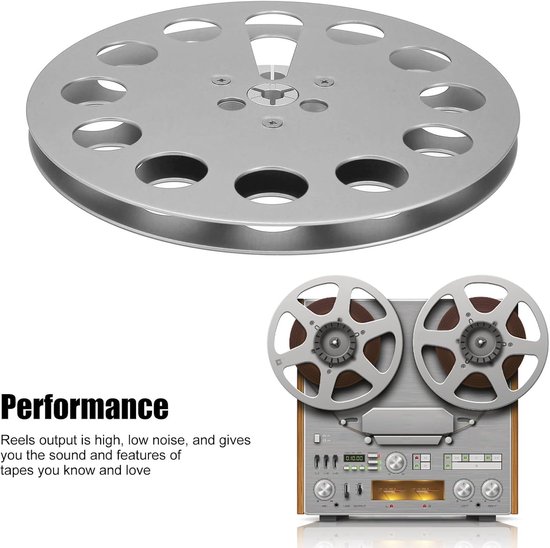 Lege Spoel - Spoel Reel - Muziek Opnemen - Aluminiumlegering - 7 inch - Zilver — afbeelding 3