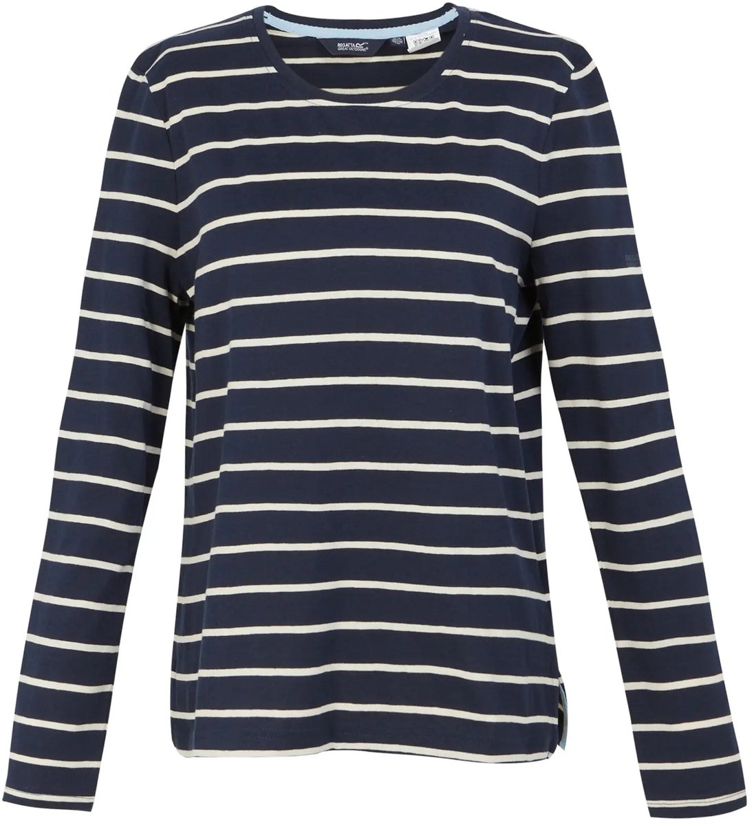 Dames T-shirt met lange mouwen Regatta Federica II Marineblauw