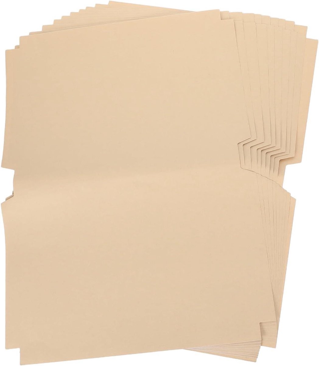 Zelfklevende Boekomslagen - Papieren Beschermhoezen - Boeken Beschermen - Duurzaam Kraftpapier - 10 Stuks - Natuurlijk