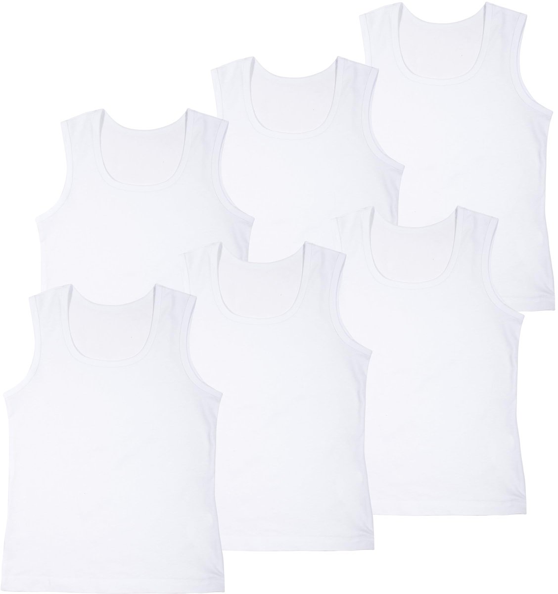 Heren singlet L - 100% katoen - mouwloos - ideaal als ondergoed - ShopVlot