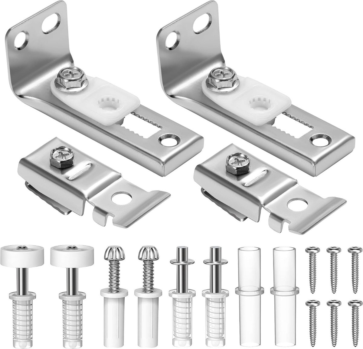 Bifold Deur Hardware Reparatie Set voor Verbetering van Deuren, Inclusief Scharnieren en Handgrepen
