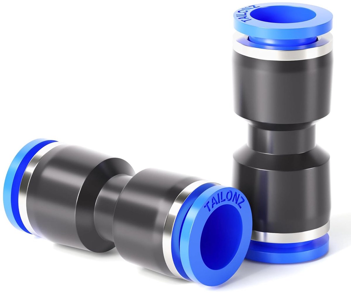 Push Lock Fittingen 4mm - Pneumatische 2 Manieren - Snelle Aansluiting - Ideaal voor Luchtcompressors - ShopVlot