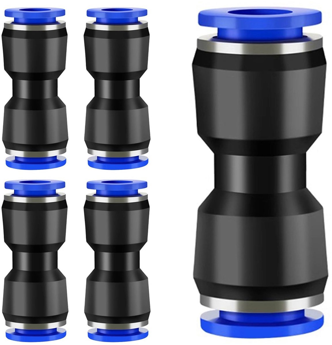 Pneumatische stekkerverbinders 4mm - Air Push adapters - Snelle bevestigingen - Geschikt voor PU luchtleidingen - ShopVlot